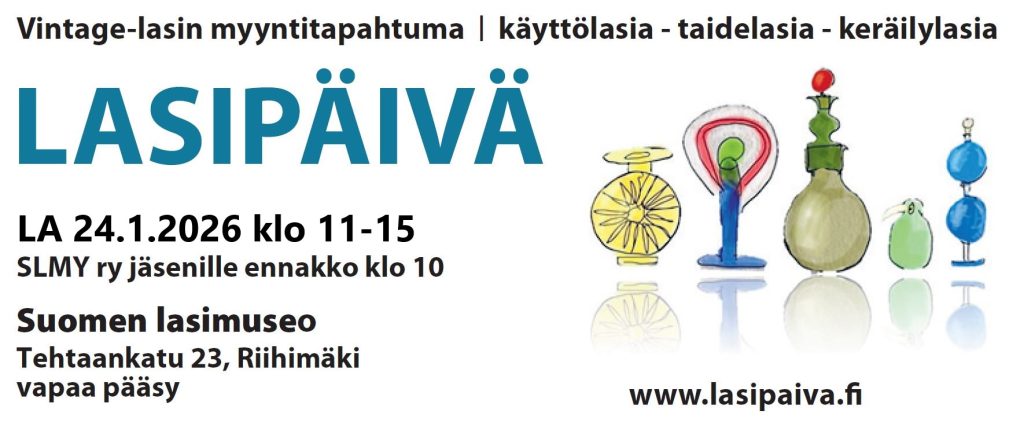 Talven lasipäivä Riihimäellä lasimuseolla lauantaina 24.1.2026 kello 11-15